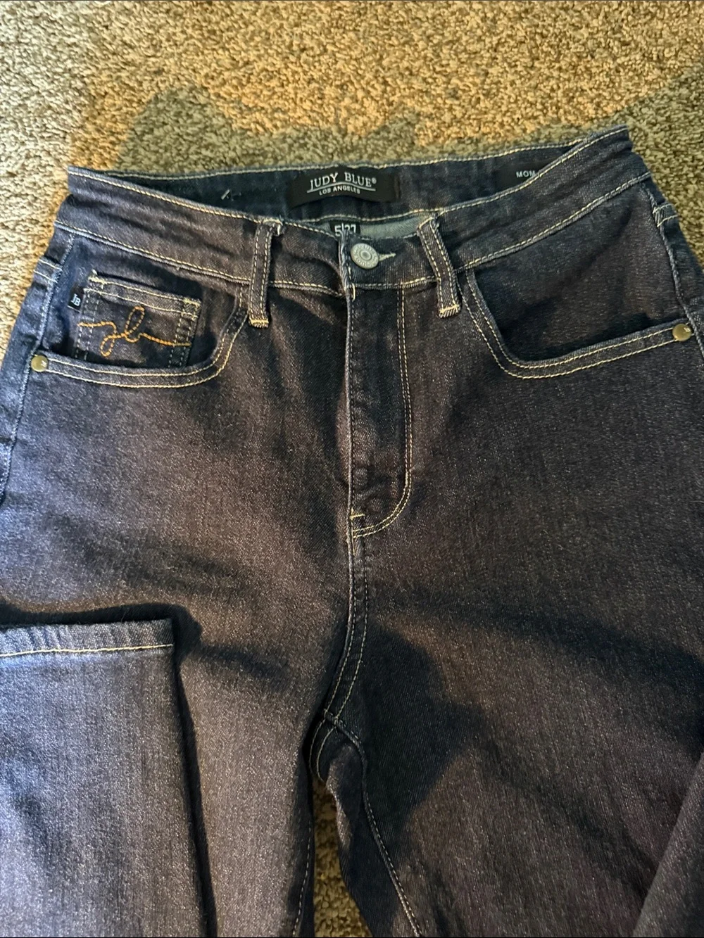 Judy Blue Dark Indigo Straight Leg Jeans - Women's
